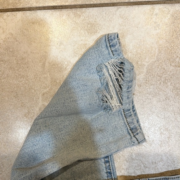 NWT! Wild Fable Super High Rise Straight Jeans 8 Destroyed - Picture 9 of 9